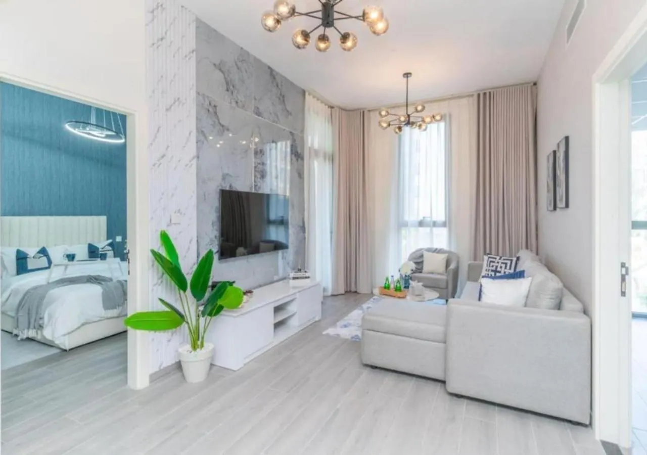 Charming 1Br With Lovely Views In Mesk 1 By Vibel Dubaj Apartmán