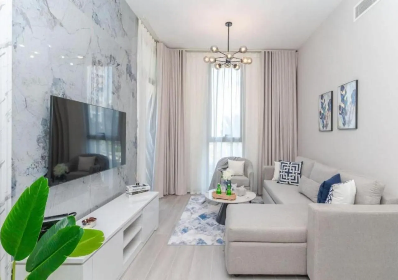 Charming 1Br With Lovely Views In Mesk 1 By Vibel Dubaj Apartmán